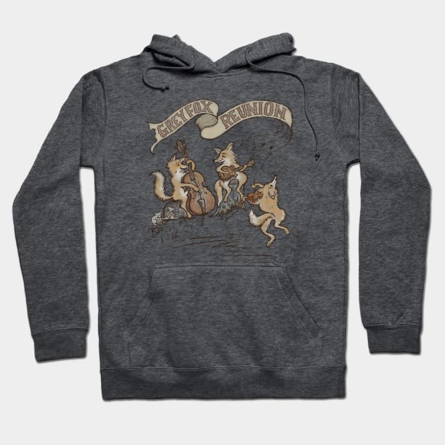 Grey Fox Reunion Hoodie by katgaddis